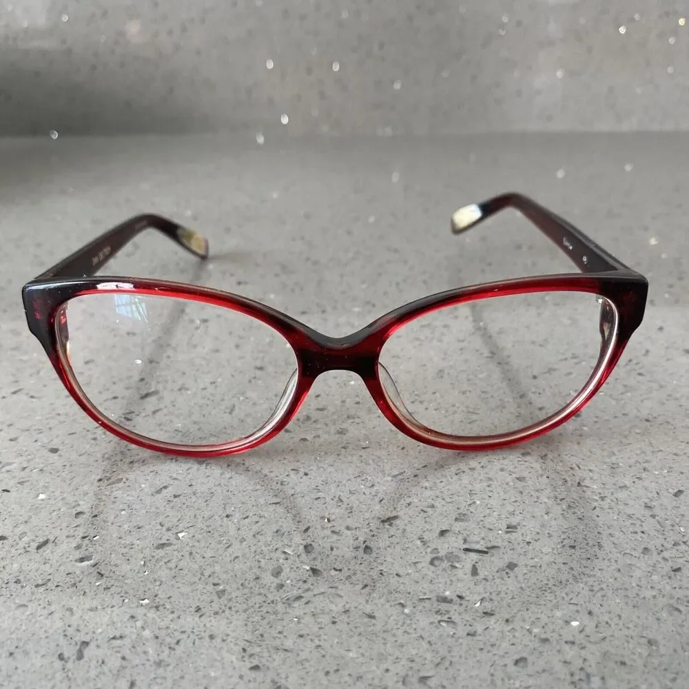 DAN DEUTSCH Optical Outlook Elvira 48 Eyeglasses Frames ONLY 53-15-135 Red